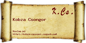 Kobza Csongor névjegykártya